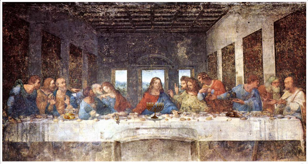 Leonardo da Vinci, The last Supper on Hanukah.