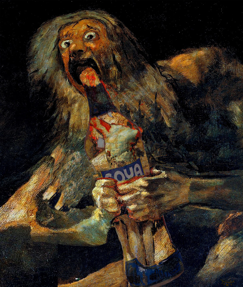 Second look at Cronus (Saturn) Eating Goya.