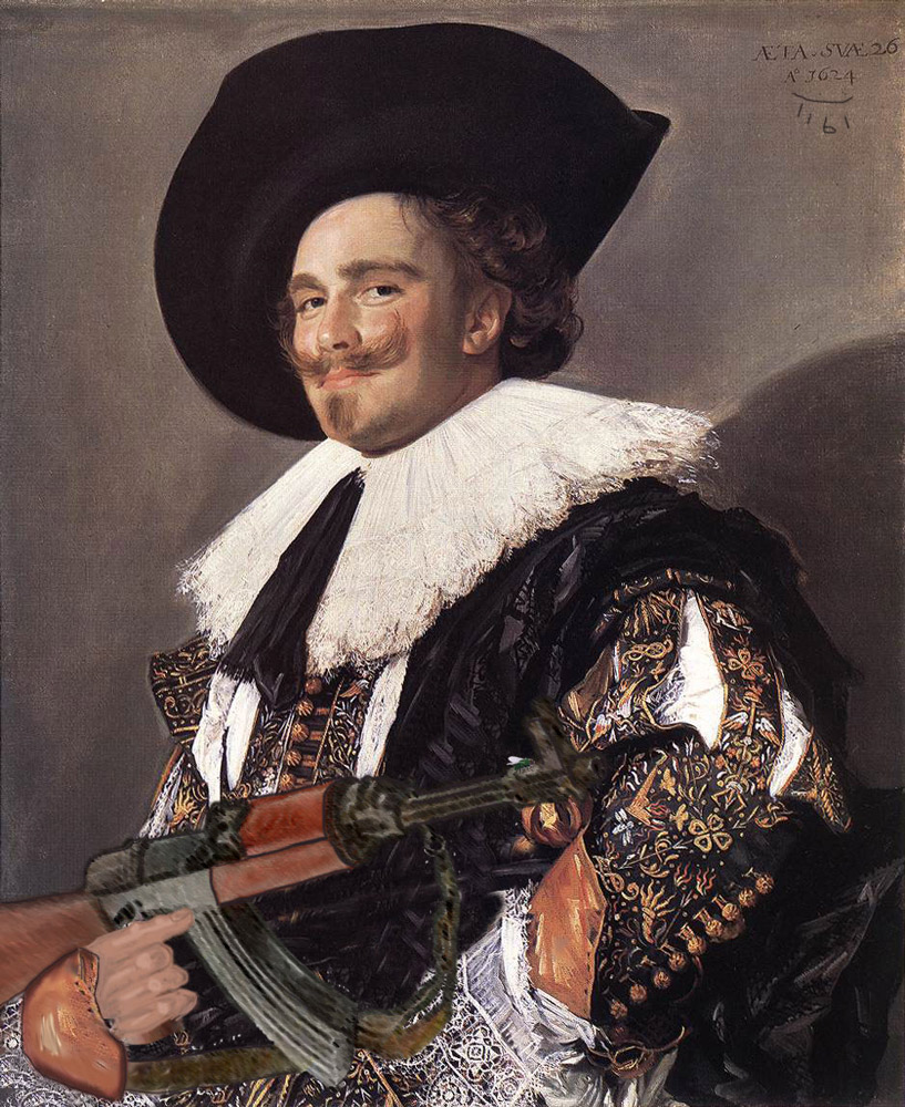  France Hals, the Laughing Cavalier or Renaissance Warrior