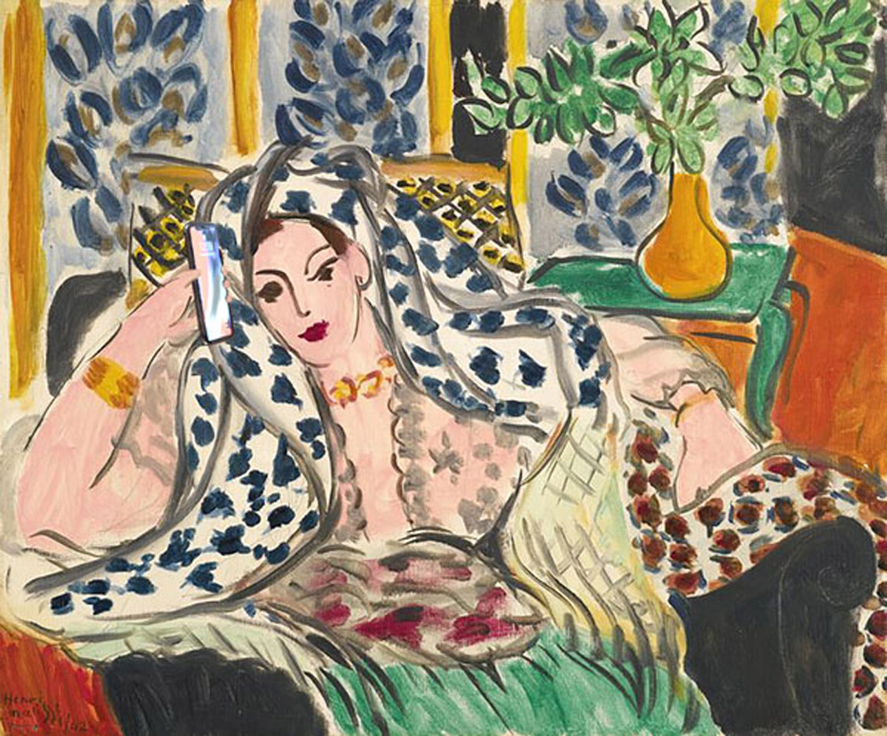 Matisse, Odalisque Au Fauteuil - Girl with Tibi's Phone.