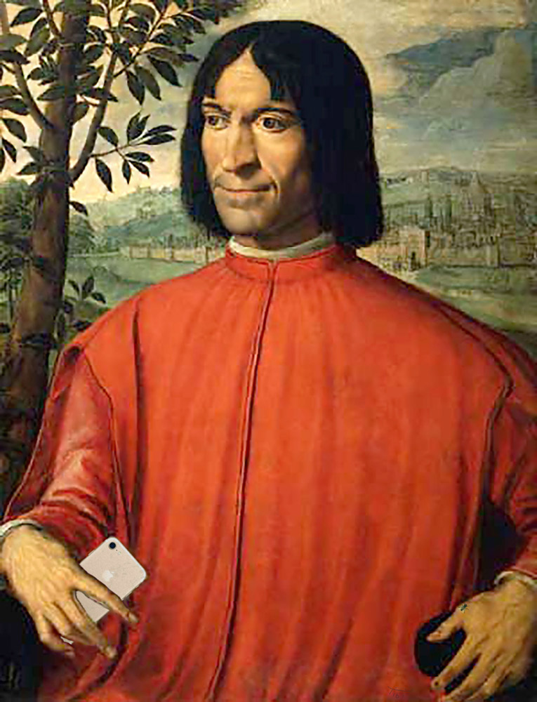 Lorenzo de Medici and iPhone.