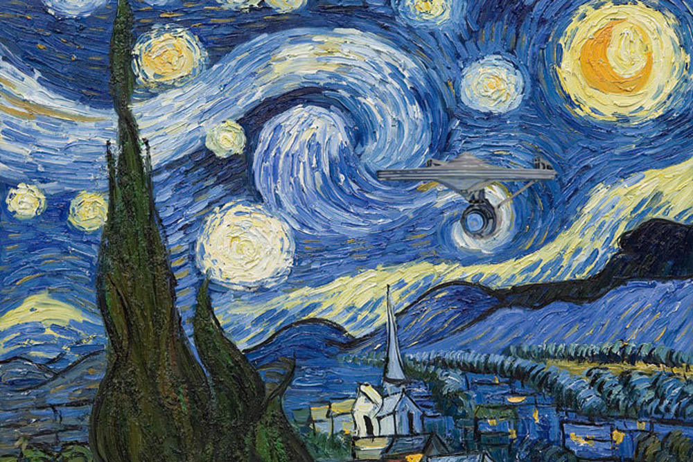 Van Gogh, Stary Night with the Enterprise.
