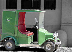 Green Post Car