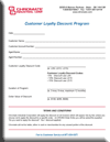 CUSTOMER LOYALTY DISCOUNT PROGRAM FORM