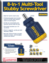 IRWIN 8-IN-1 MULTI-TOOL STUBBY SCREWDRIVER