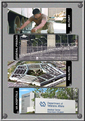 Military Constructions, Federal Prisons, Railroad Construction, VA Hospitals